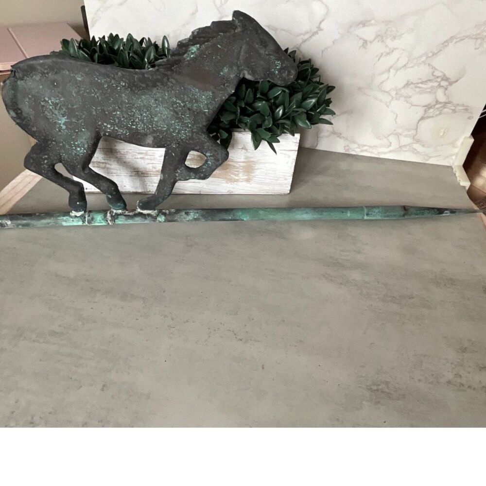 Incredible antique horse weather vane topper copper? salvage piece - Picture 4 of 9